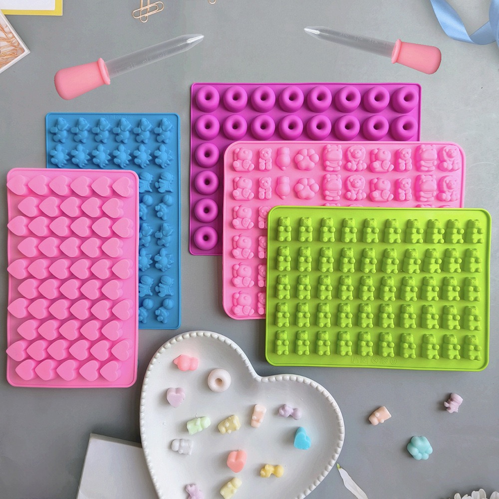Baking Kitchen Diy - 7 szt. Silikonowych foremek do cukierków