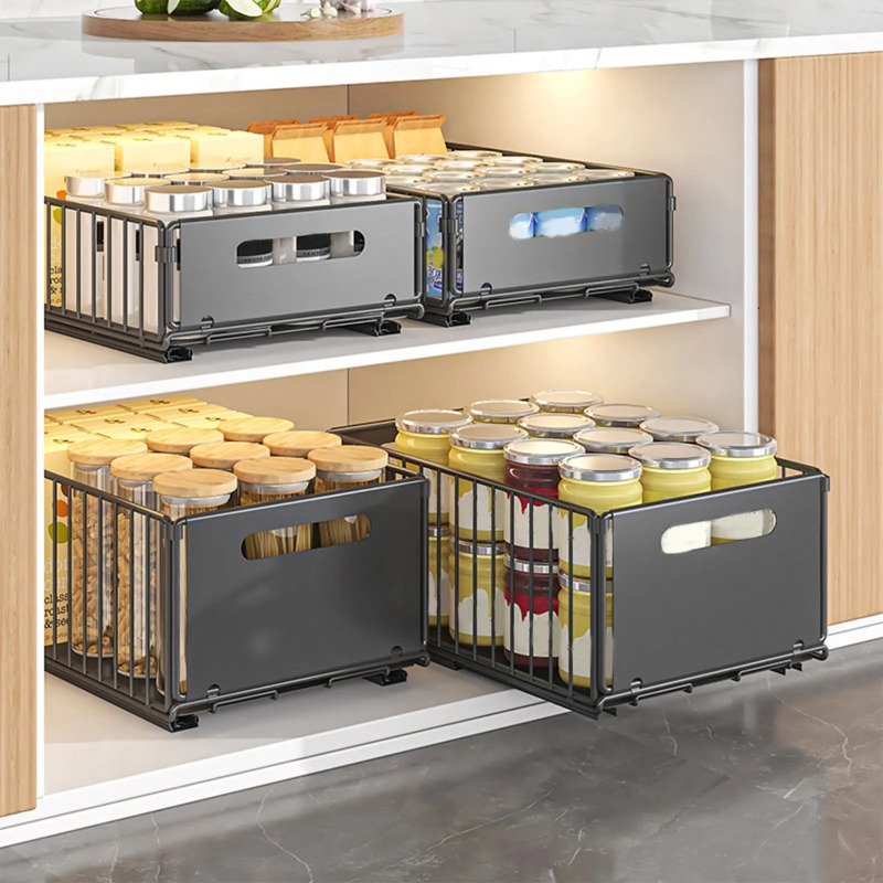 Kitchen Baking Tray Storage - 1 szt. Półka kuchenna z szynami