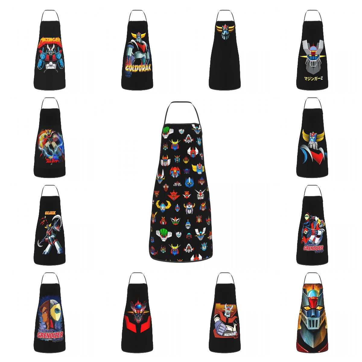 Kitchen Robot Baking - Ufo Robot Logo zabawny fartuch mężczyźni