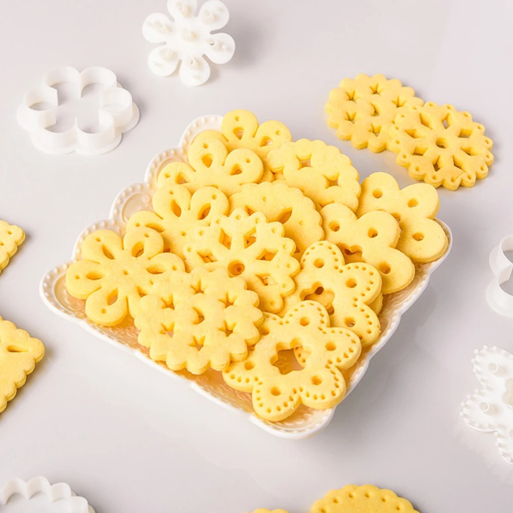 Baking Kitchen Diy - Forma do ciastek z geometrycznym wzorem,