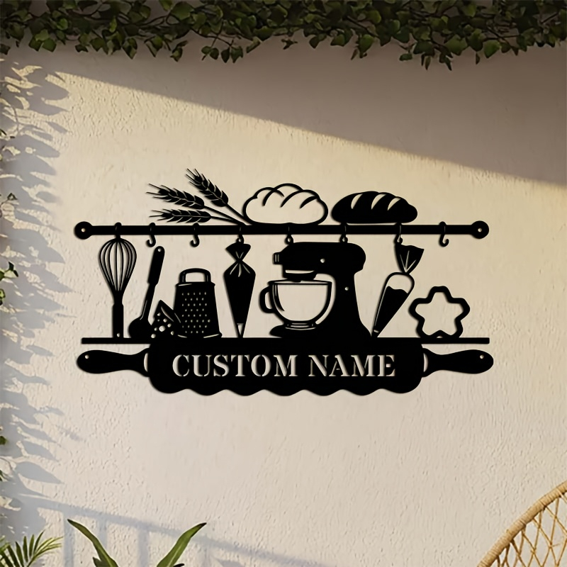 Kitchen Baking - Personalizowana żelazna dekoracja ścienna do kuchni,