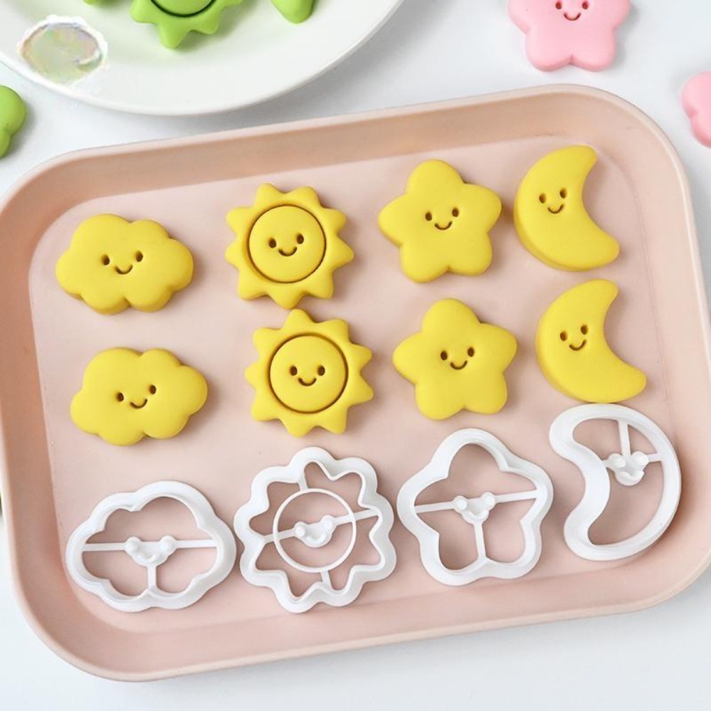 Baking Kitchen Diy - Foremki do ciastek Księżyc Gwiazdy Słońce,