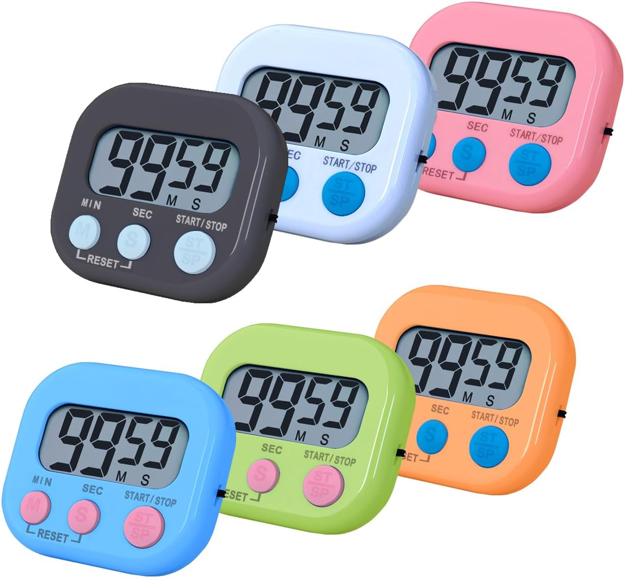 Baking Kitchen Set Up - Magnetyczny minutnik kuchenny Cyfrowy z wyświetlaczem