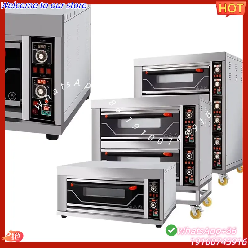 Commercial Kitchen Baking Oven - Piec elektryczny do pizzy z podwójną
