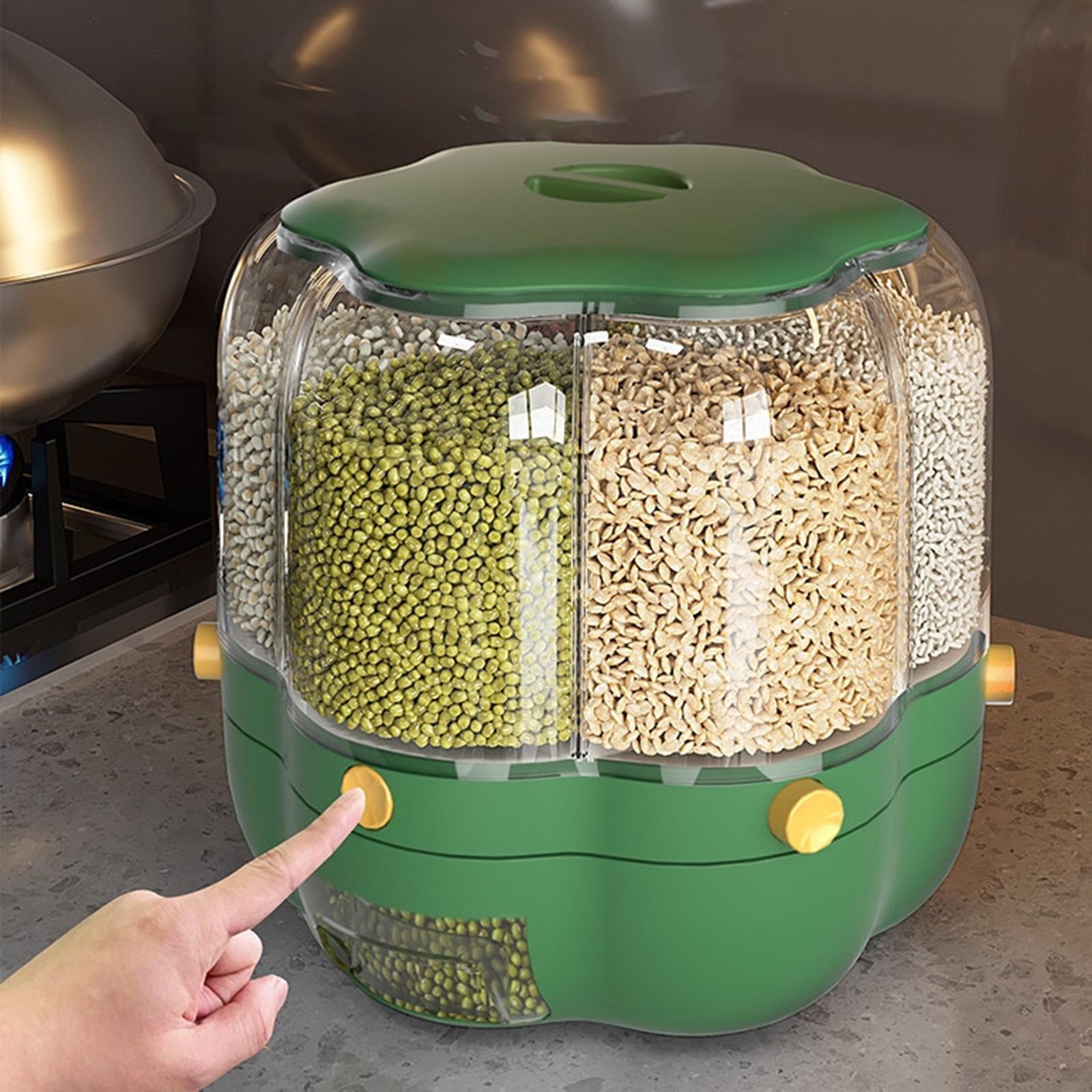 Obrotowy dozownik do zboża, po – Kitchen Baking Pantry recenzja i cena