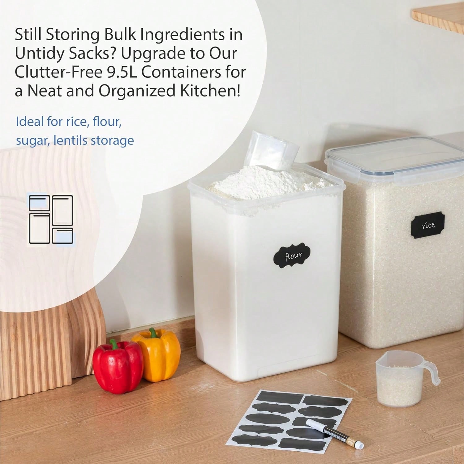 Bardzo duże, szczelne pojemnik – Kitchen Baking Pantry recenzja i cena