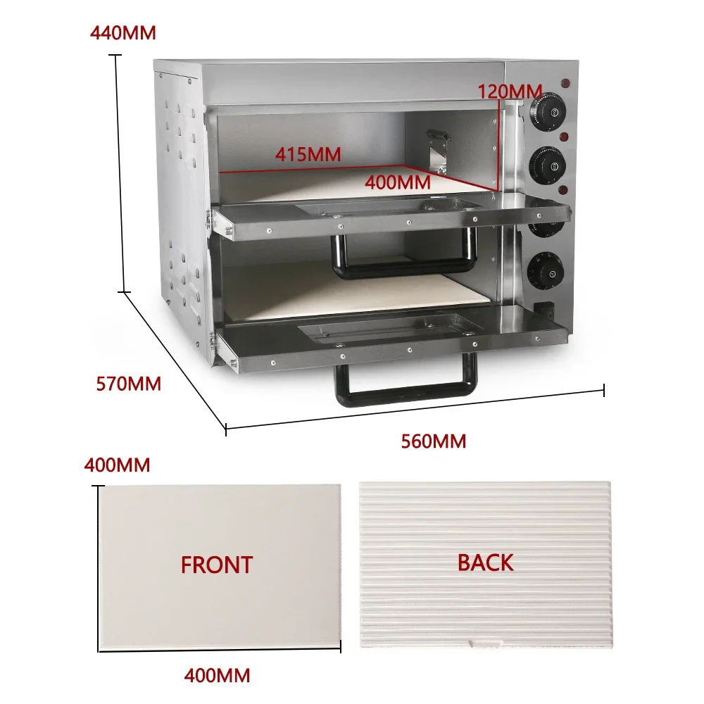 Profesjonalny piekarnik dwuwar – Commercial Kitchen Baking Oven recenzja i cena