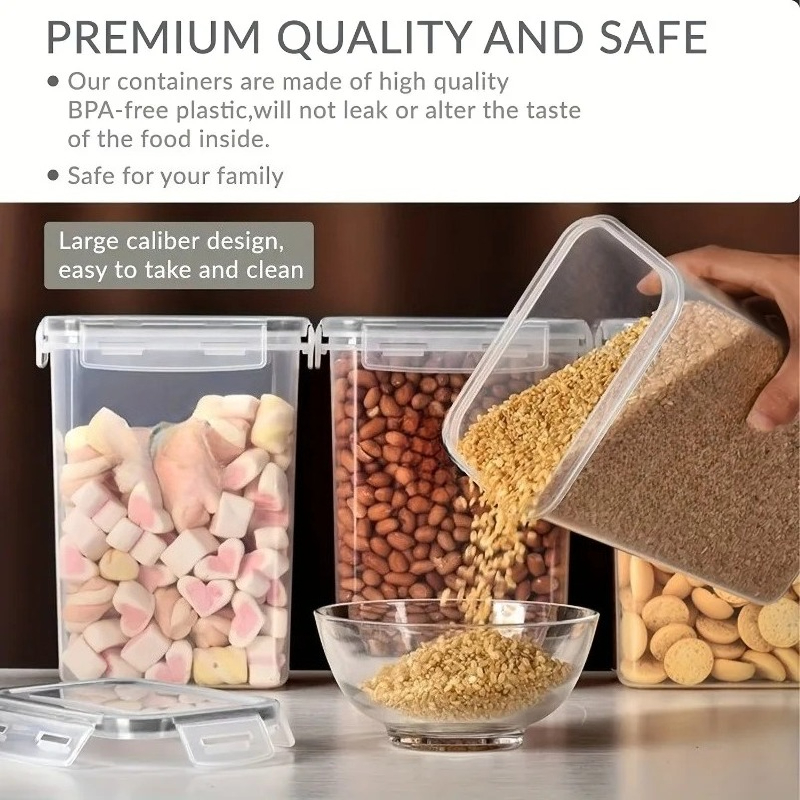 6 szt. Szczelne pojemniki do p – Kitchen Baking Pantry recenzja i cena