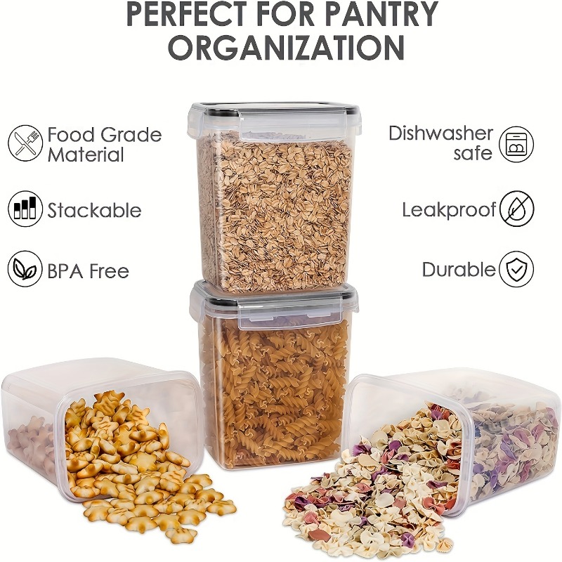 6 szt. Szczelne pojemniki do p – Kitchen Baking Pantry recenzja i cena