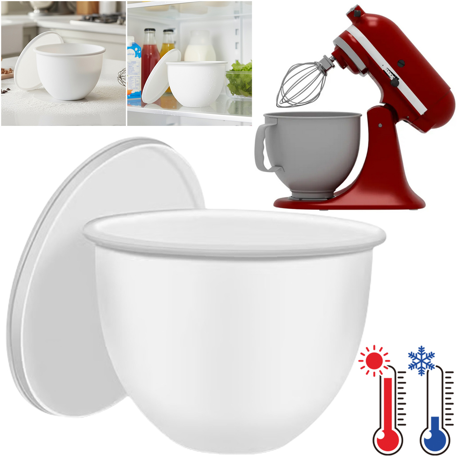 1 szt. Uniwersalna silikonowa  – Kitchenaid Baking Bowl recenzja i cena