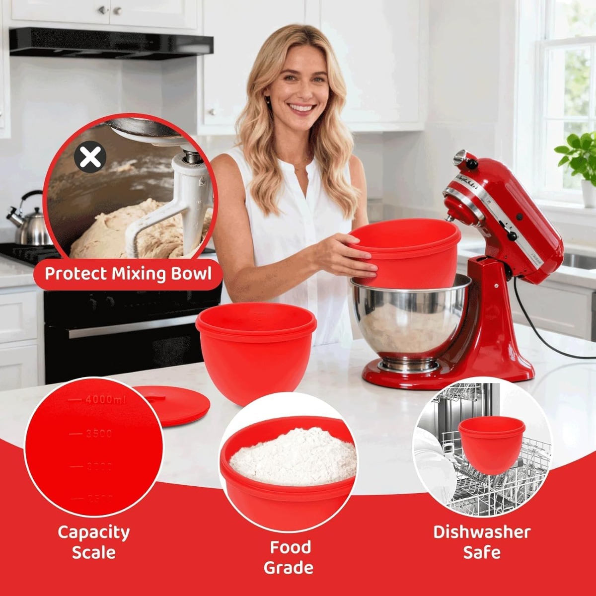 Silikonowa wkładka do miski mi – Kitchen Baking Aid recenzja i cena