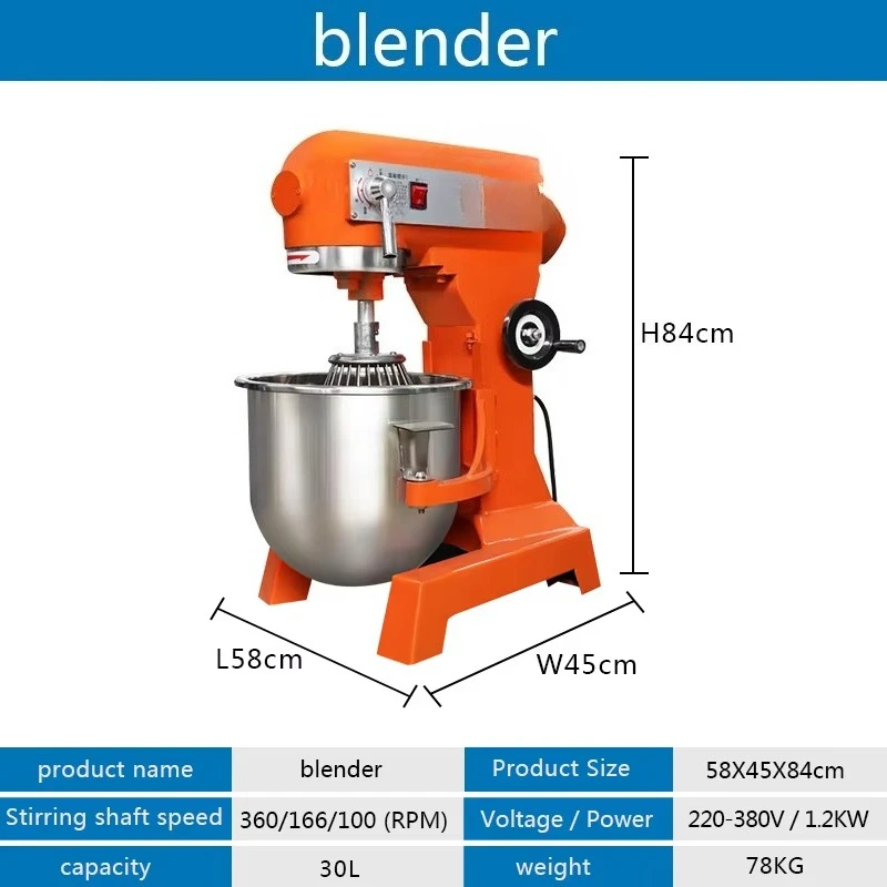 30L Mikser do ciasta, mleka, c – Kitchen Baking recenzja i cena