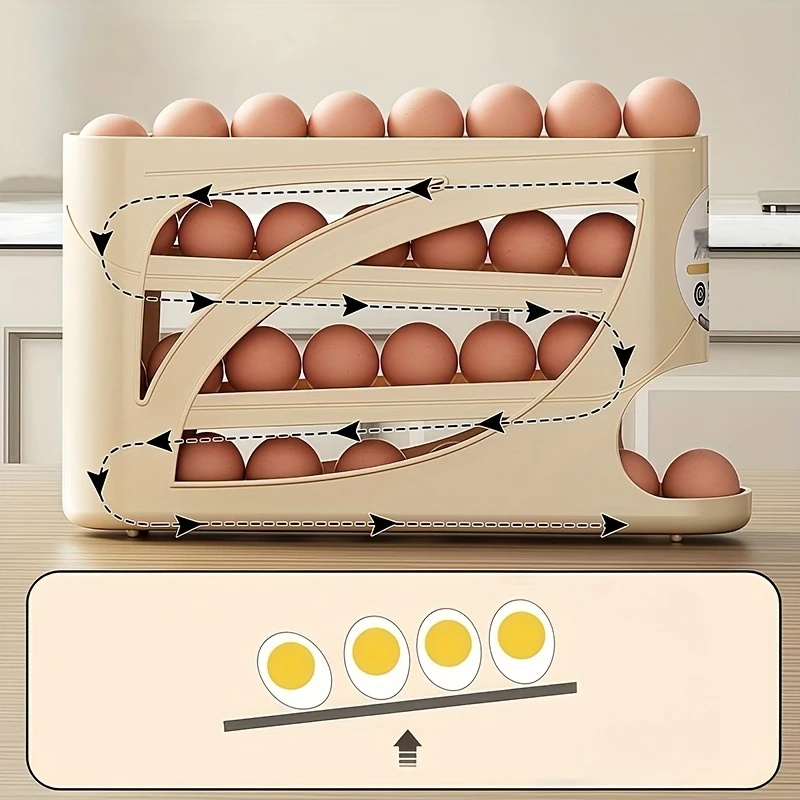 2-4 poziomowy pojemnik na jajk – Kitchen Baking Tray Storage recenzja i cena