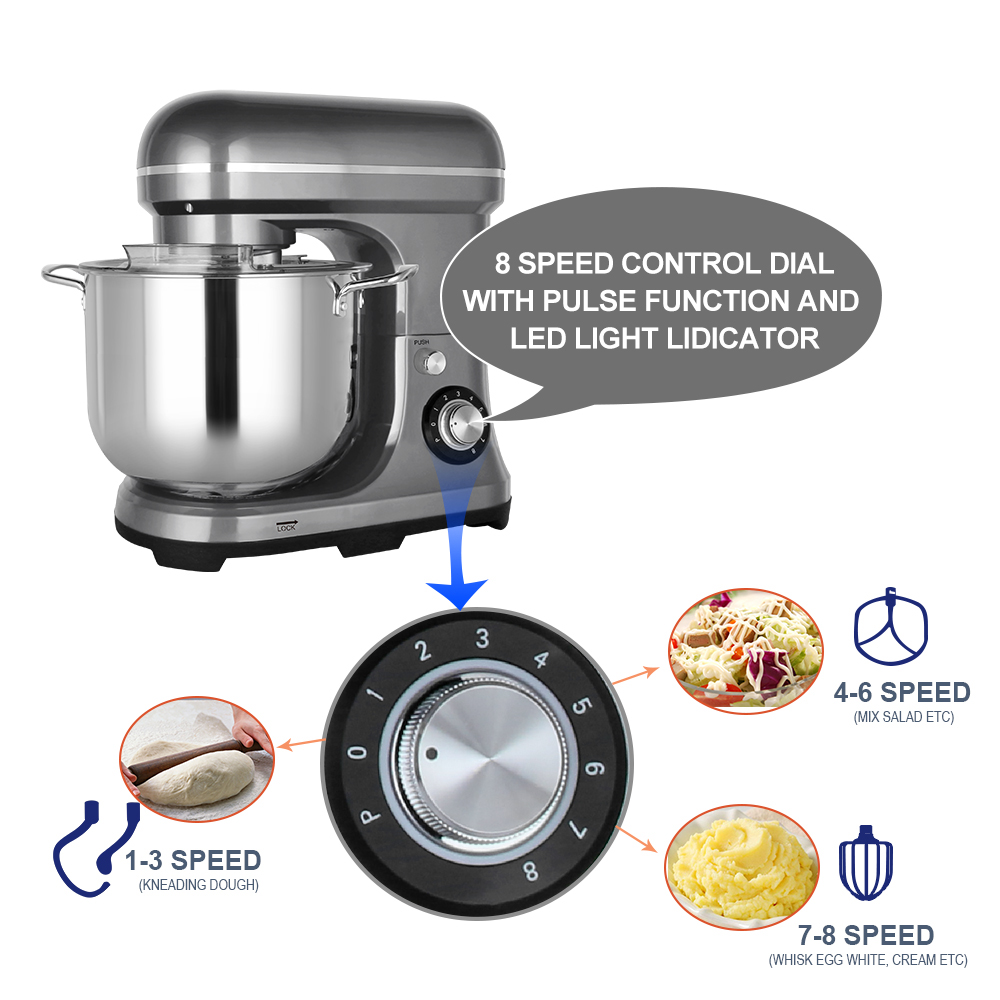 Mikser elektryczny 11L 2000W,  – Kitchen Baking Appliances recenzja i cena