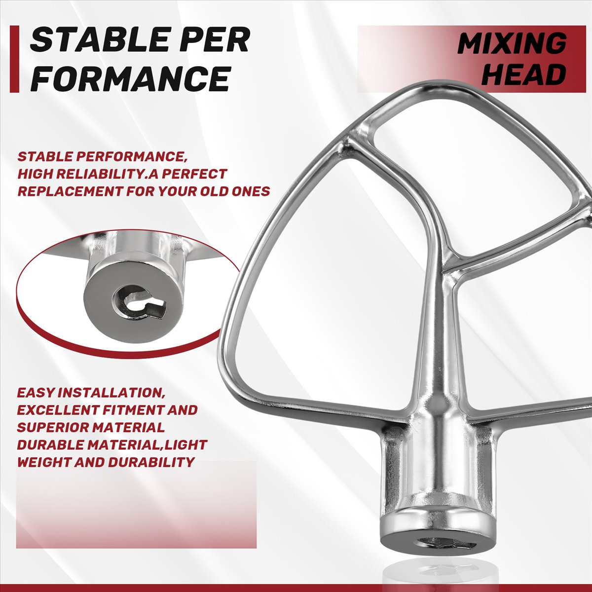 Mieszadło płaskie ze stali nie – Kitchen Baking Aid recenzja i cena
