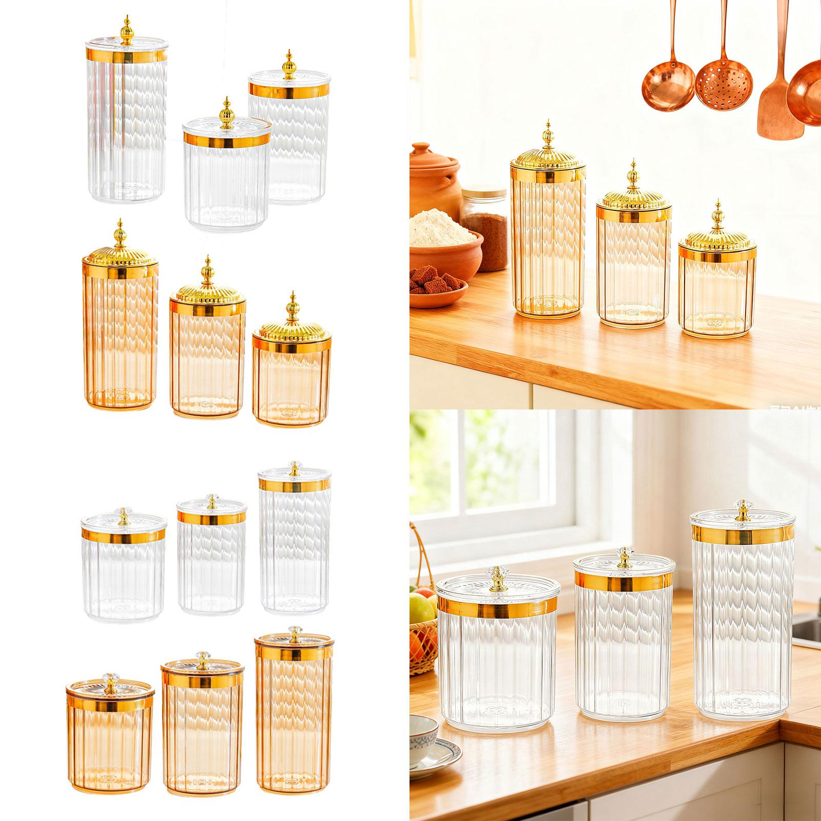 Zestaw 3 szczelnych, przezrocz – Kitchen Baking Pantry recenzja i cena