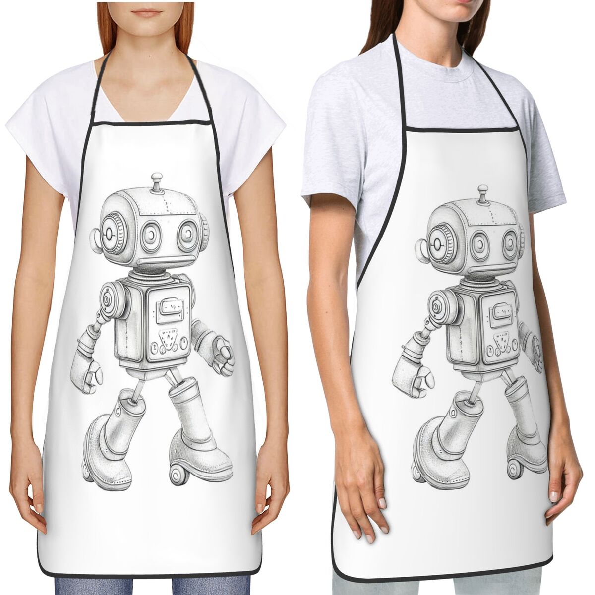 Retro Szkic Robot Mechaniczny  – Kitchen Robot Baking recenzja i cena